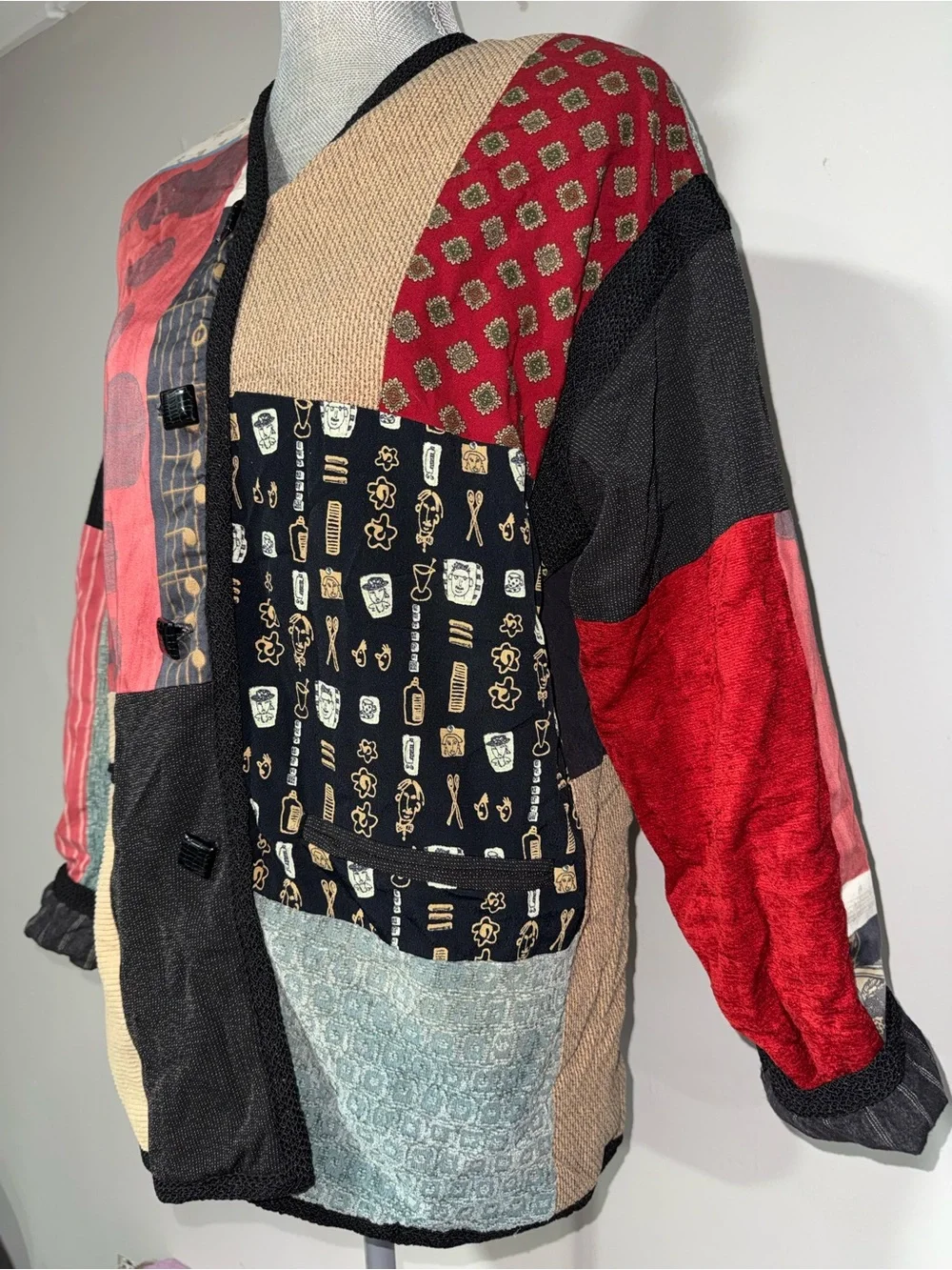 Vintage Max & Mabel Multi-Color Women's Jacket - Picture 2 of 4
